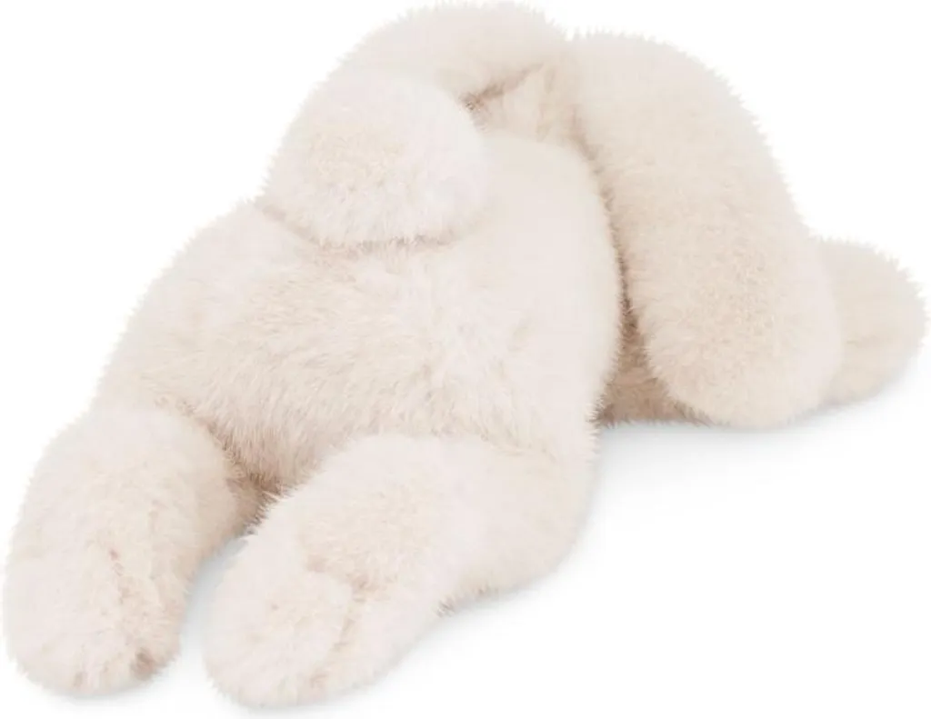 Grand lapin orange en peluche de 40 cm - Texture douce Bunny couché