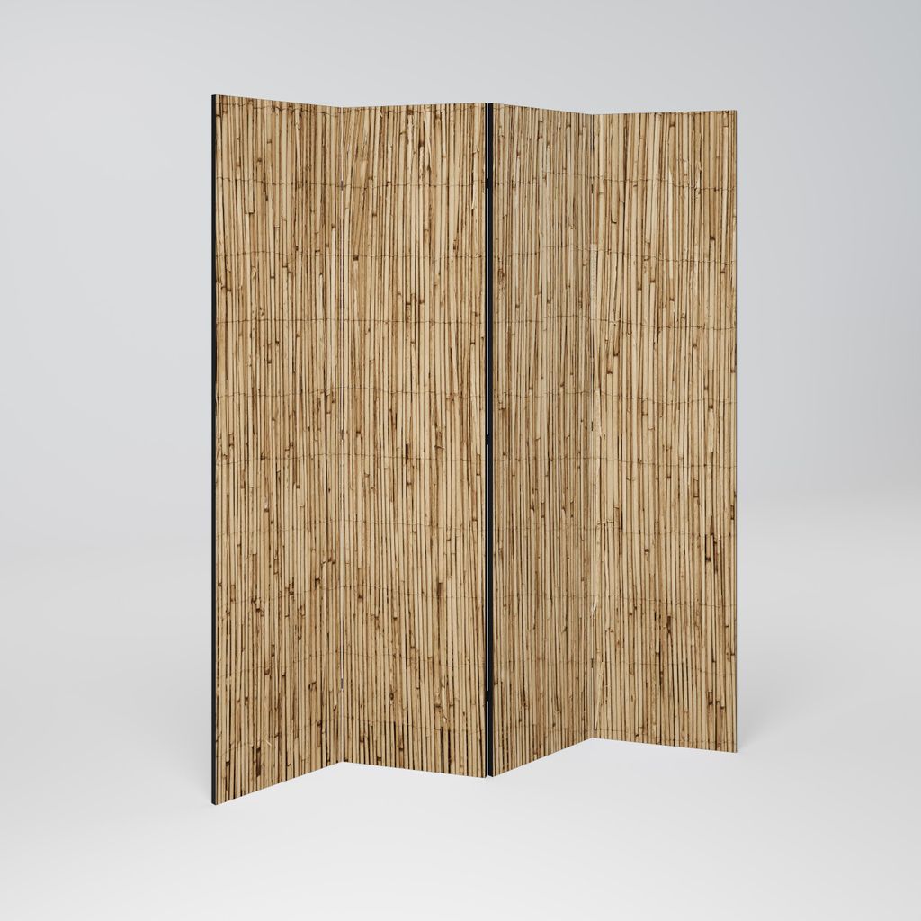 SpaceRebels Paravent Raumteiler - 4-teilig Raumtrenner, Druck 2-Seite - Raumtrenner - Trennwand Wohnung - Room Divider - Spanische Wand Deko Modern...