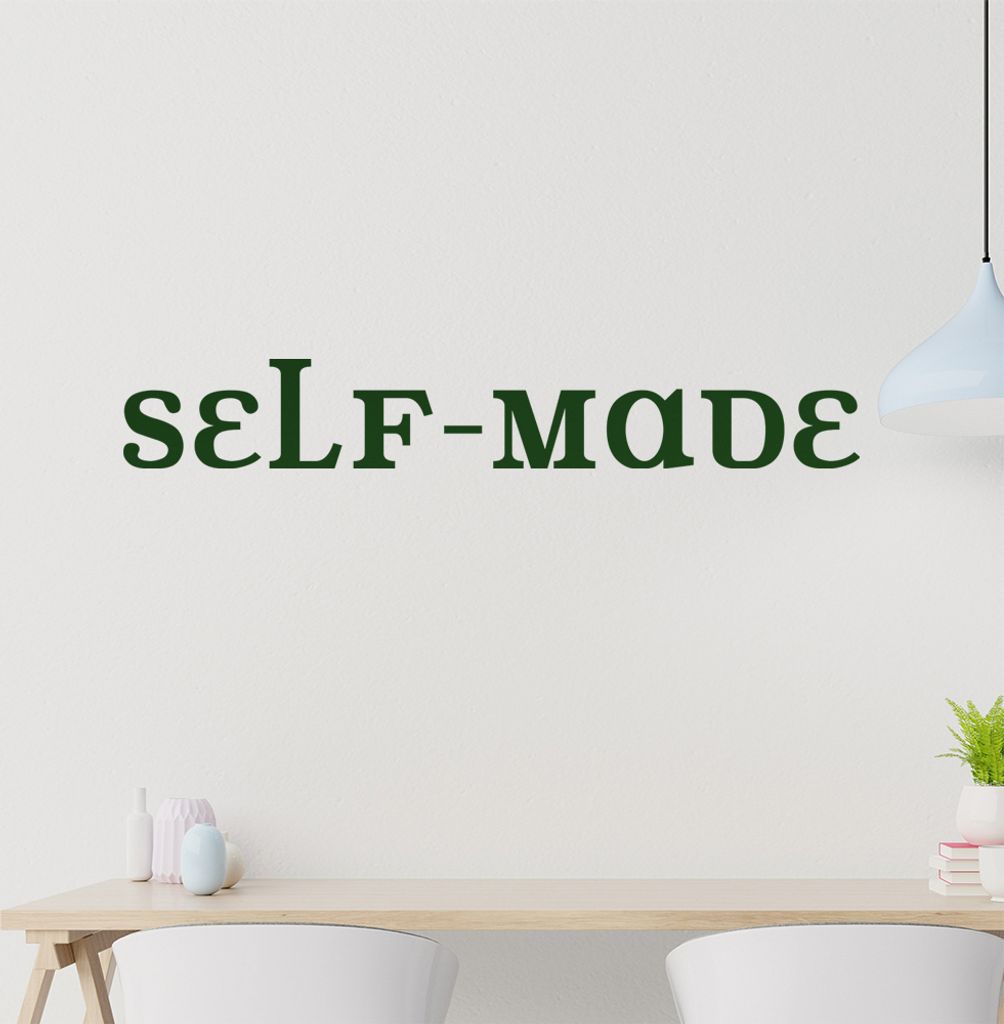 self-made Wandtattoo in 6 Größen - Wandaufkleber Wall Sticker - Dekoration, Küche, Wohnzimmer, Schlafzimmer, Badezimmer