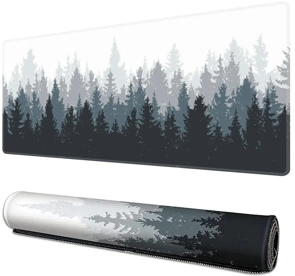 Tapis de souris gaming XL anti-effilochage 60x30 cm caoutchouc stable
