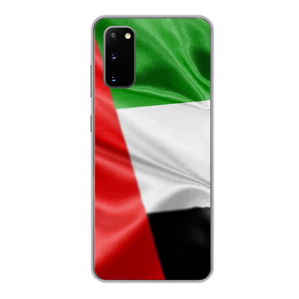 MuchoWow Handyhülle Schutzhülle Hülle für Samsung Galaxy S20 Die Flagge der Vereinigten Arabischen Emirate Silikon Softcase Handy Hülle - Bild