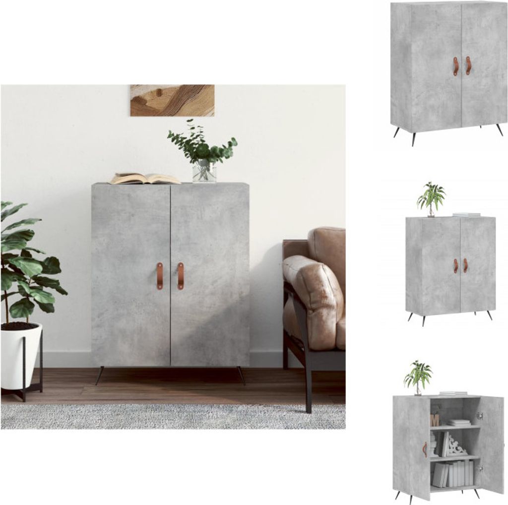 vidaXL Sideboard Betongrau 69,5x34x90 cm Holzwerkstoff - Sideboards