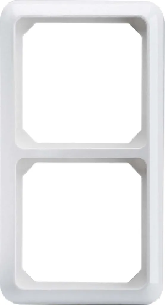 Cadre bw double blanc 224204 robuste avec charnières et finition mate