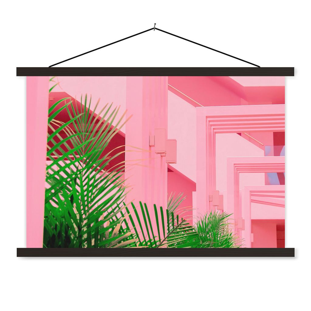 MuchoWow Textilposter Sommer - Pflanzen - Garten 150x100 cm mit schwarzem Rahmen - Schlafzimmer