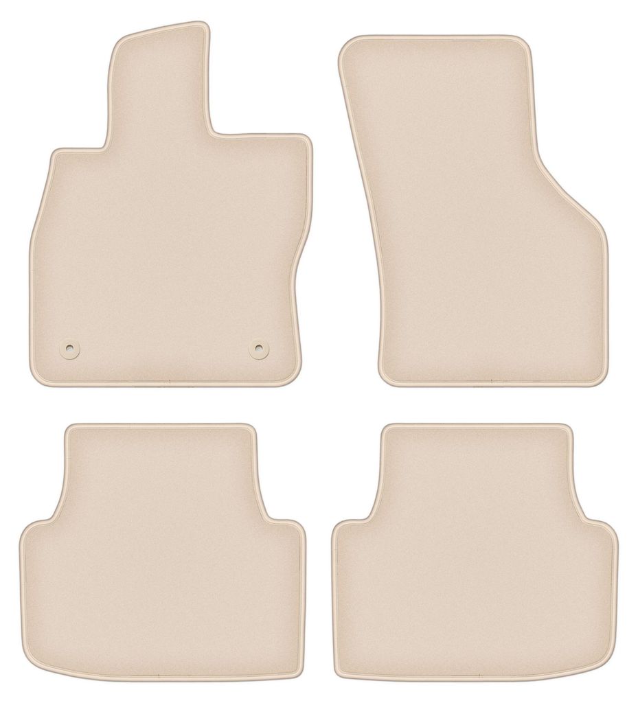DURBAN Beige Velours-Fußmatten-Set für Cupra Formentor SUV (2020-)