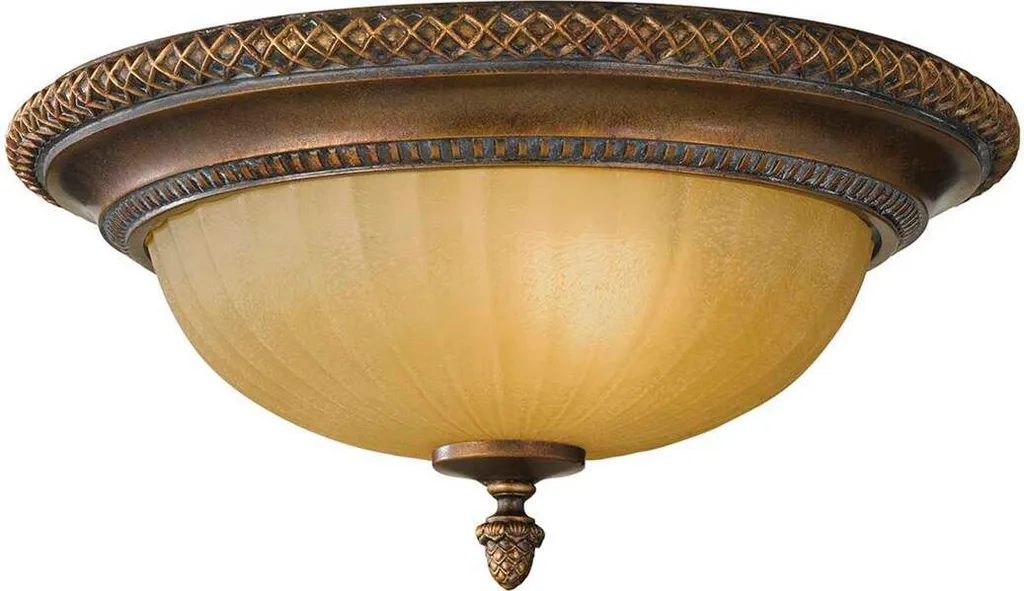 Plafonnier décoratif pour salon Kelham Hall, éclairage 2 lampes E27 Feiss