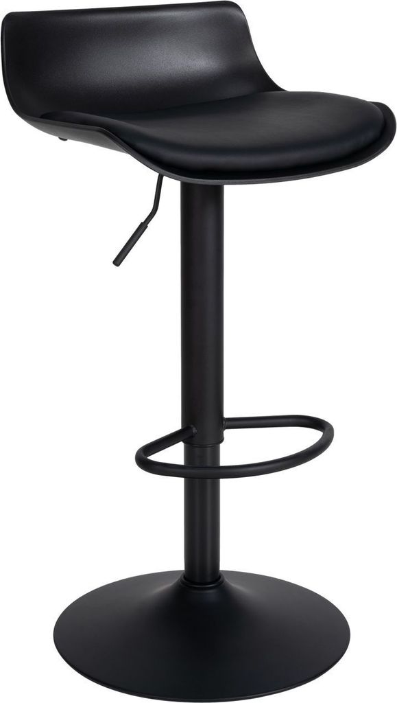 Barhocker Aveiro Kunstleder schwarz