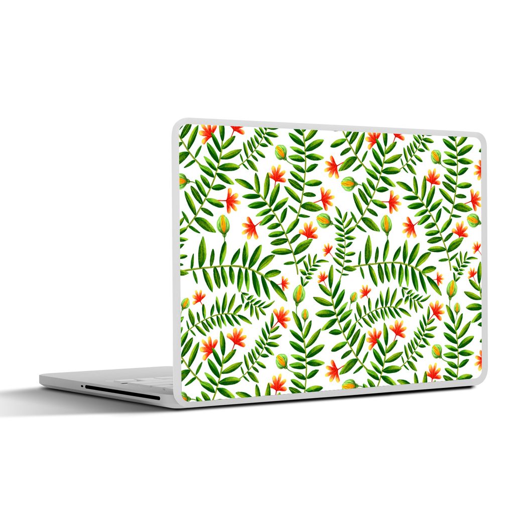 MuchoWow Laptop Aufkleber Sticker Cover Dschungel - Blätter - Flora 31x22.5 cm - Laptop-Deko