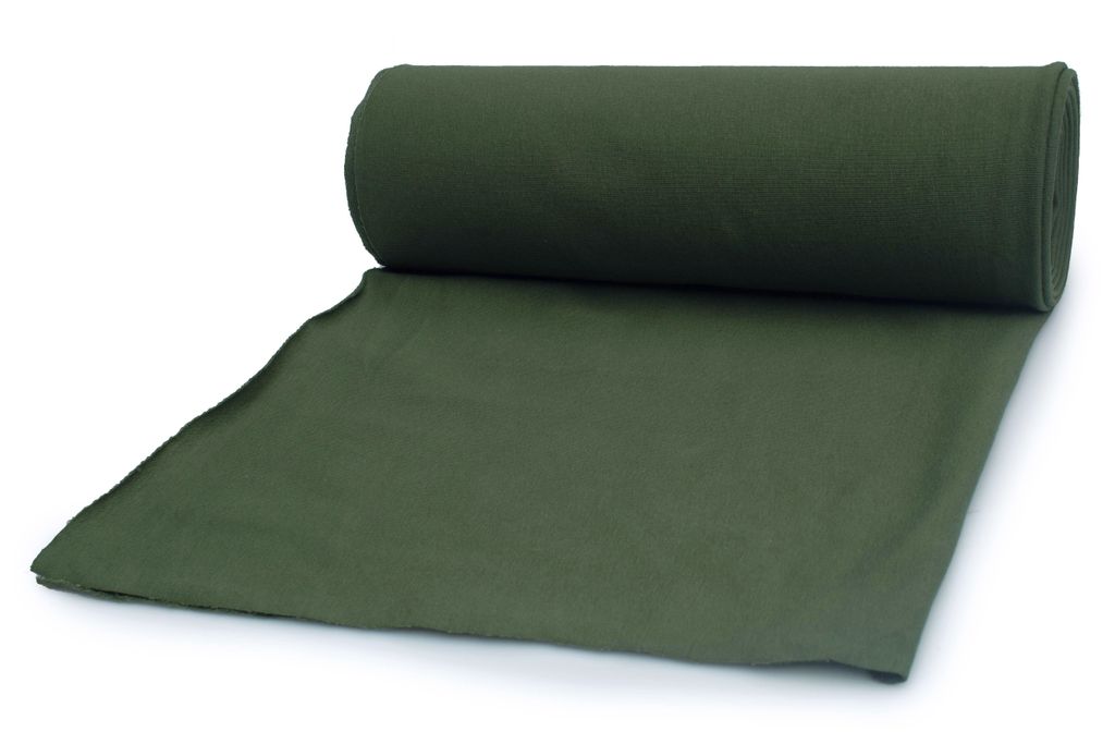 French Terry, tessuto felpato di cotone, kaki 50 x 185 cm Immagine del prodotto 