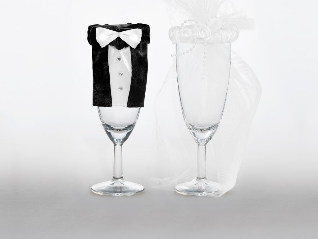Decorazioni in vetro per lo sposo e la sposa come Immagine del prodotto 