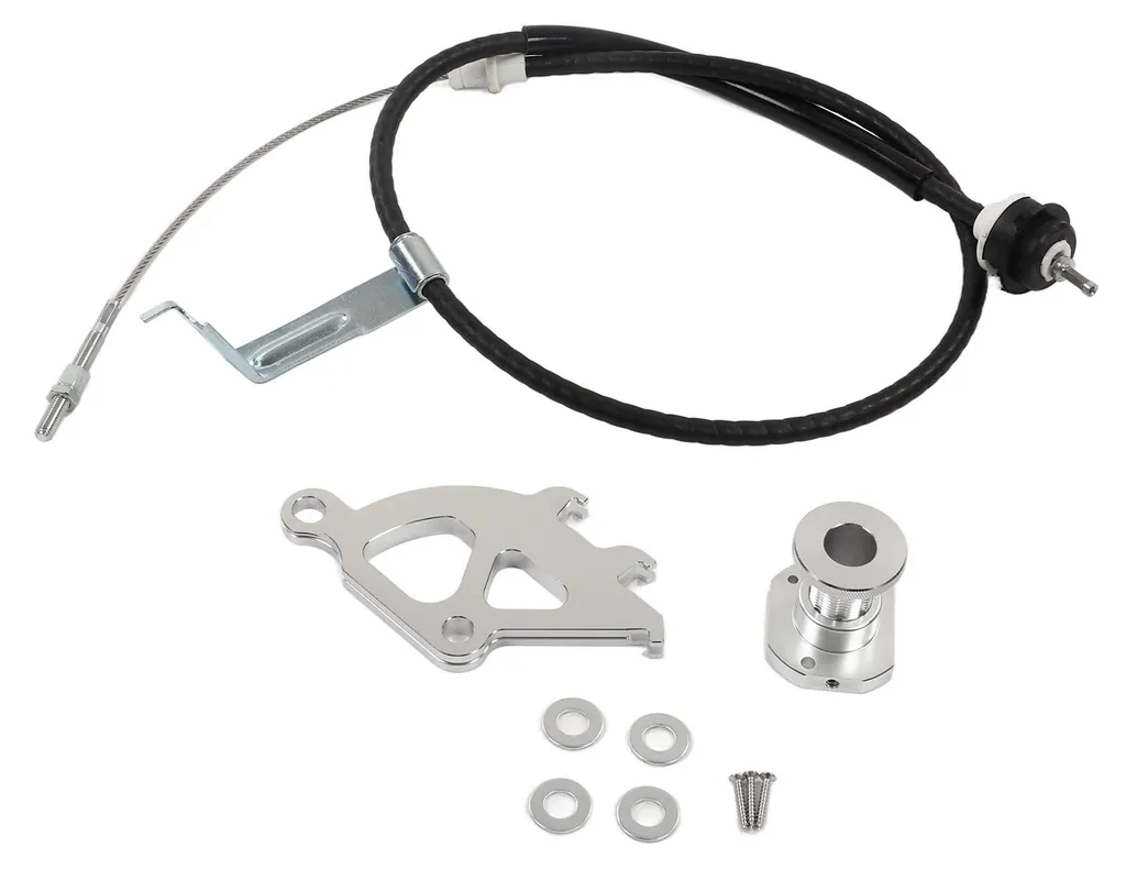 Kit AMP 83004 avec réglage Firewall et quadrant alu pour Mustang 96-04