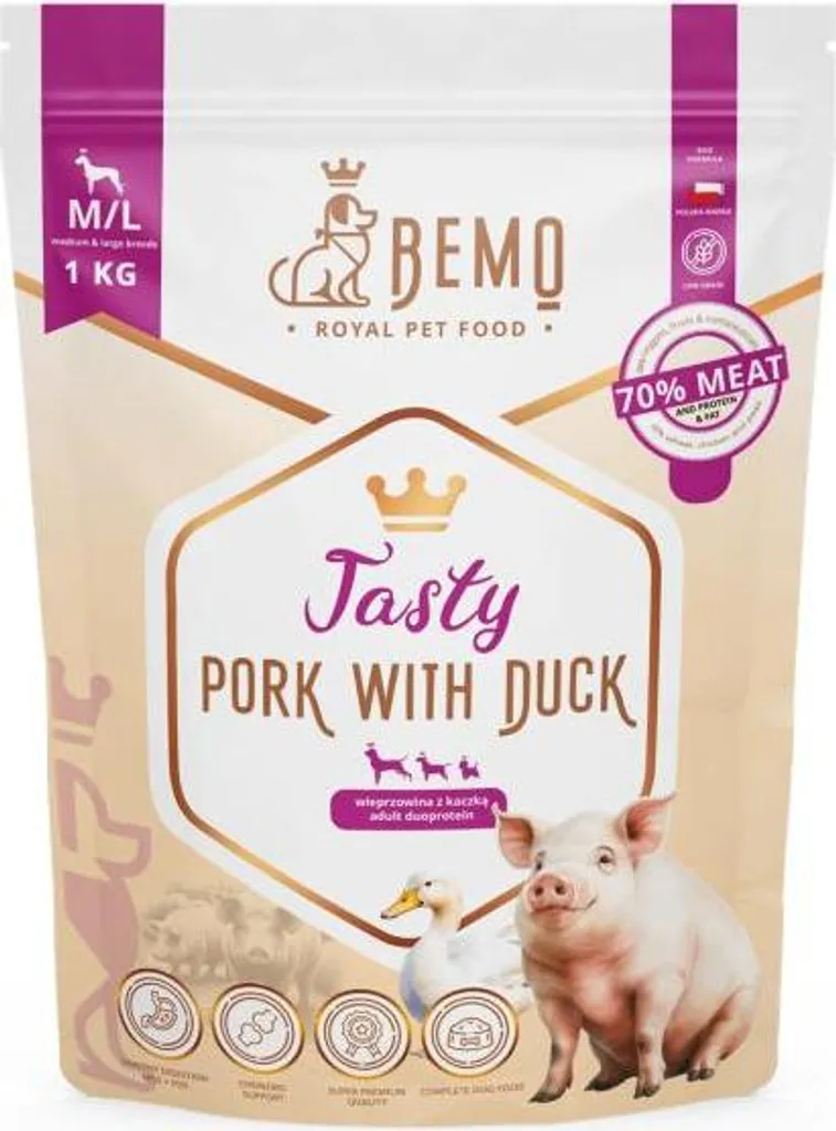 BEMO - Gustoso - Maiale con anatra - M/L - 1kg
