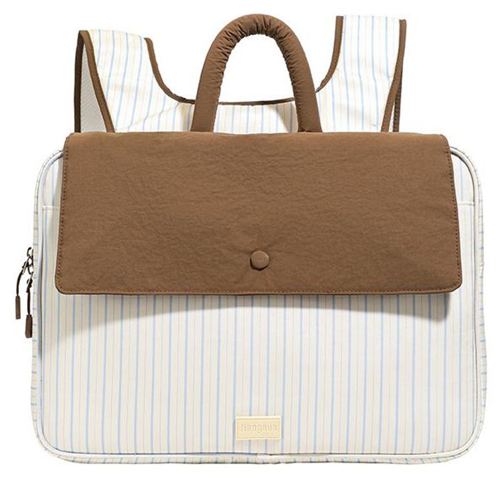 Laptop Rucksack im karierten Landhausstil – süß & modern, Freizeit- und Business-Rucksack,White