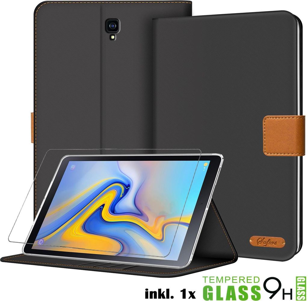 Tablet Klapp Tasche für das Apple iPad Mini 1 inkl. Schutzfolie aus Glas Schutzhülle Book Cover Case mit Kartenfach aufstellbar