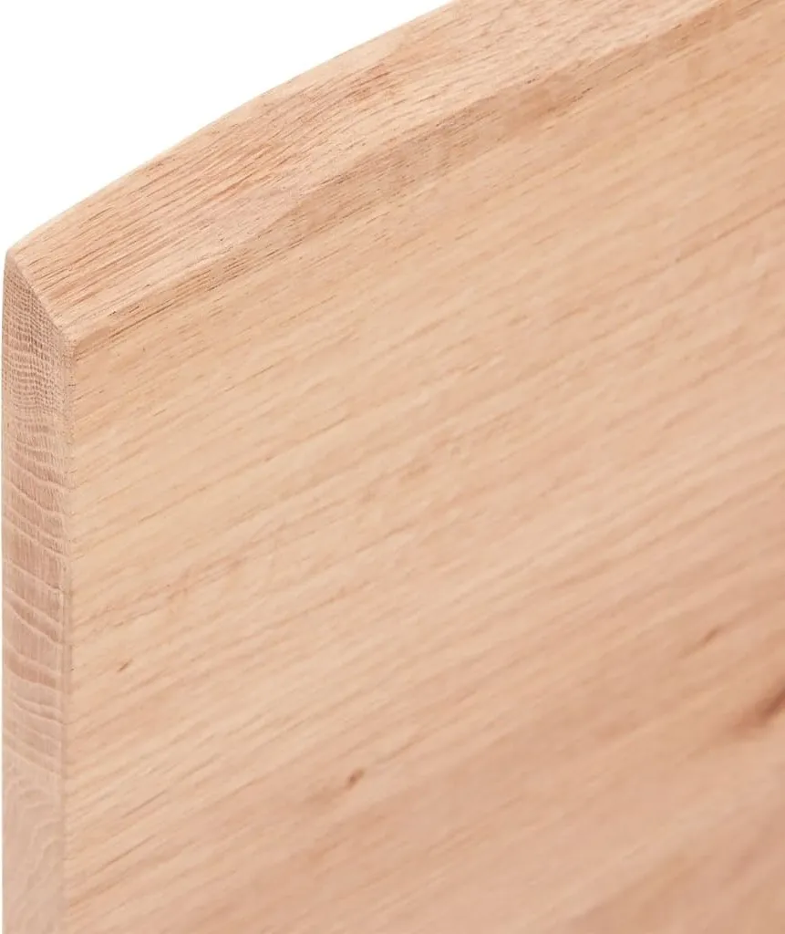 Mensola a Muro Marrone Chiaro 80x20 | Rovere Massiccio Trattato - 4