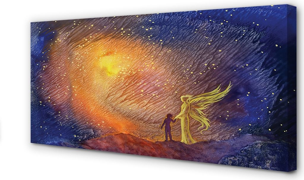 Leinwandbild 100x50 Wandkunst Mann Himmel