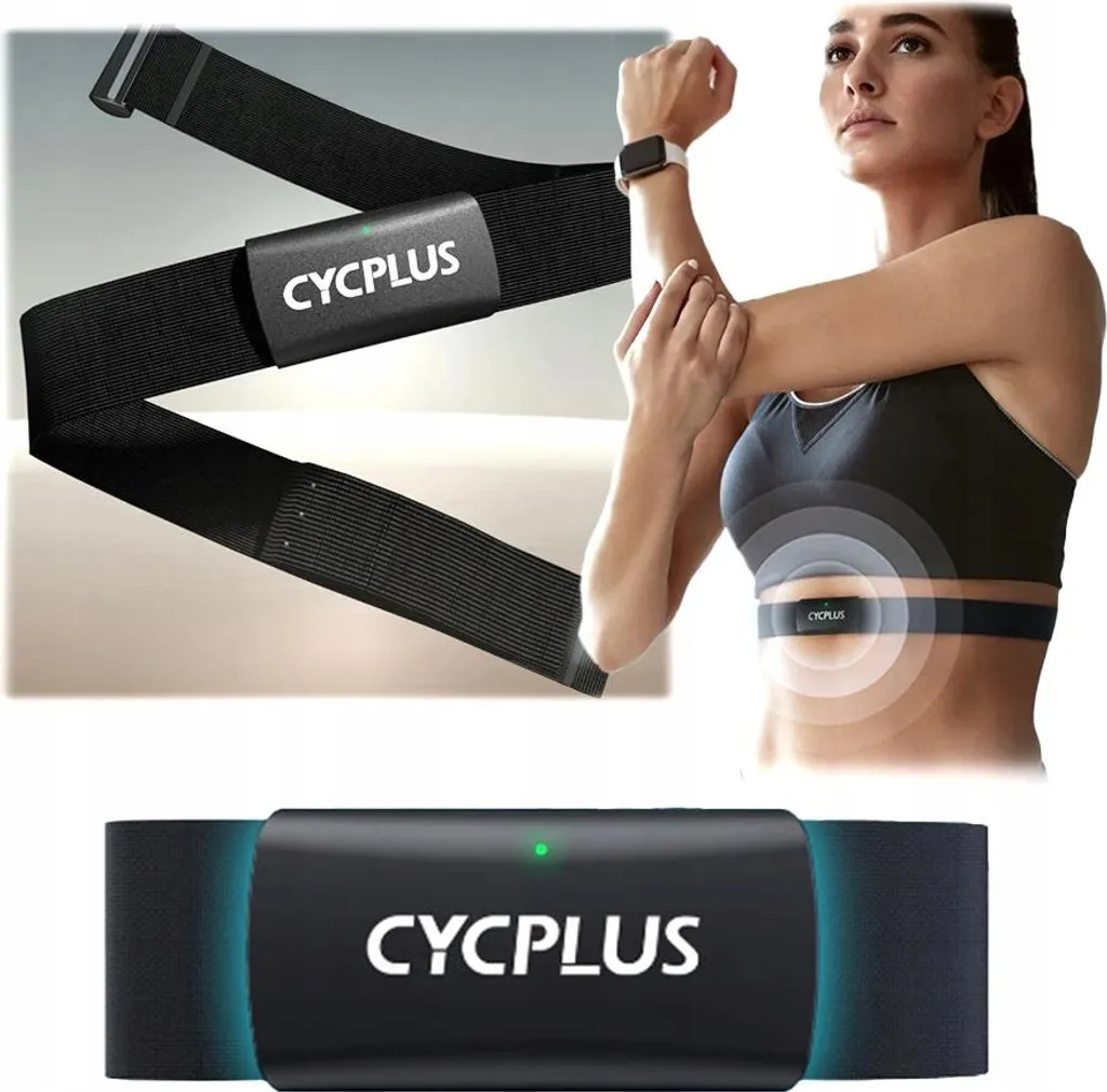 Cycplus H2 Capteur Cardiaque Précis pour Éviter les Erreurs au Poignet