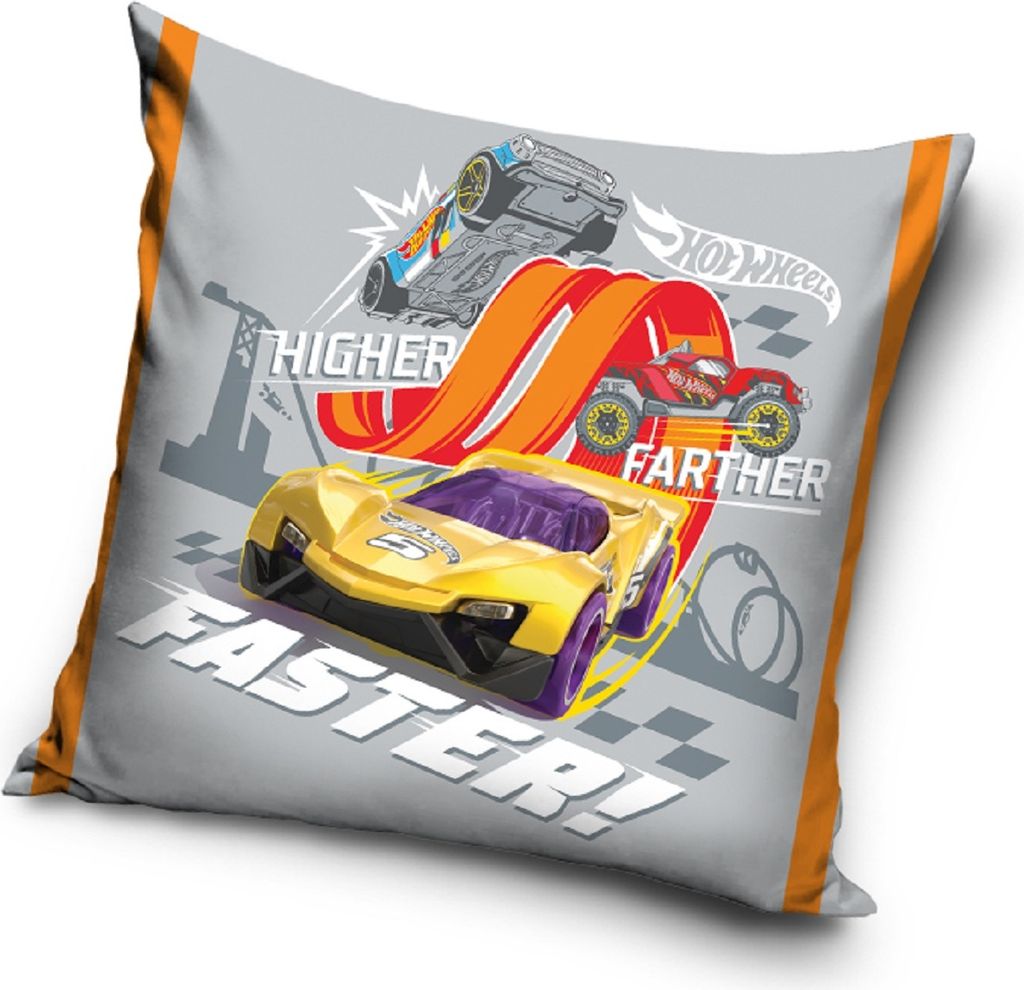 HOT WHEELS BLAZE Kissen mit Füllung Dekokissen-Zerkissen-40x40-cm