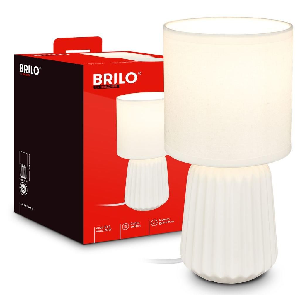 Briloner Lampe de chevet pied en céramique Ø13x27 cm Image du produit 