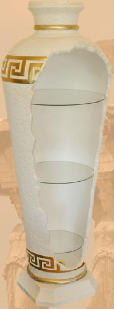 Design Vase Bar Glass Shelf Vase Cabinet New Decorative Acrylic Bar Shelf Greek