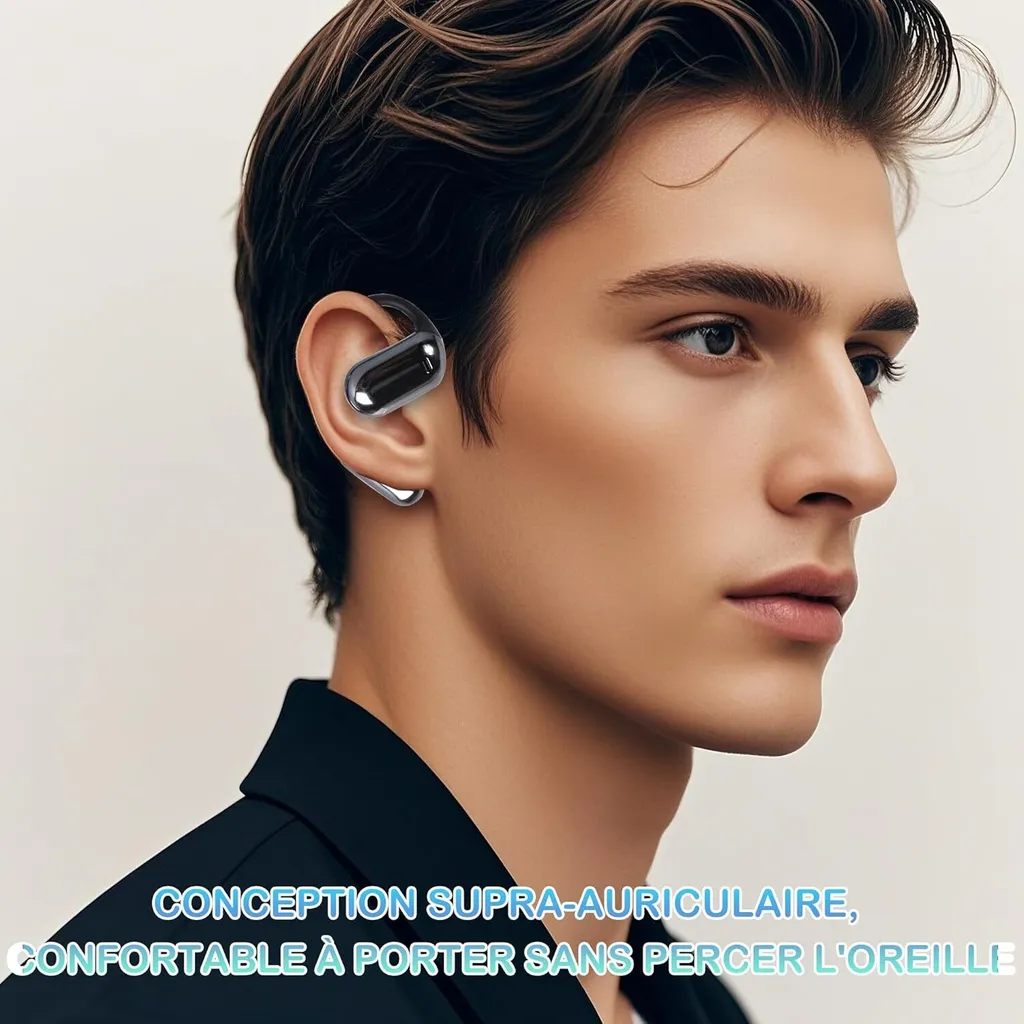 Offerta Cuffie Bluetooth 5.4 DT5.0: Suono Stereo e LED Grigio IPX5 - 3