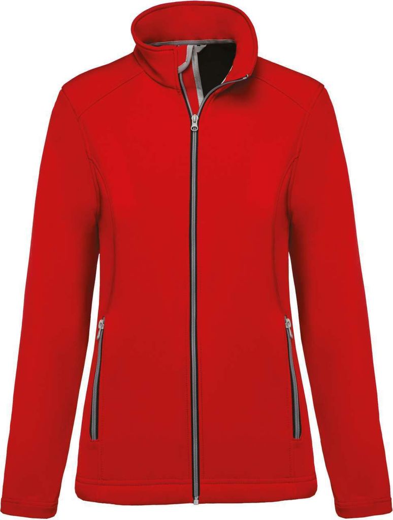 Kariban Uni Softshell Jacke Softshelljacke Übergangsjacke, Größe:M, Farbe:Rot