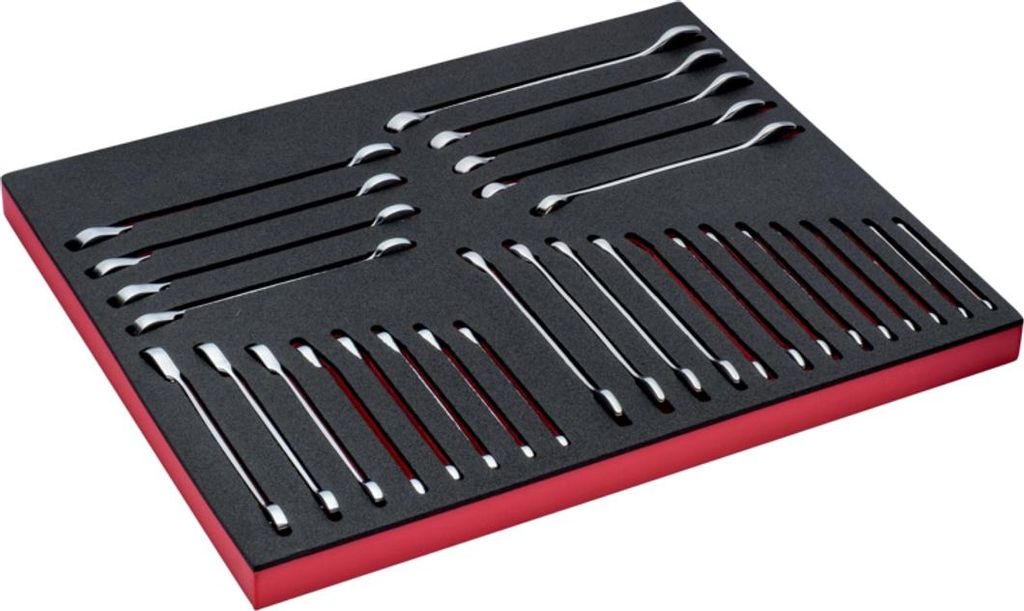 Bahco Fit&Go 3/3 Schaumstoffeinlage Standard-Knarren-Ring-Maulschlüssel-Satz - 30-tlg.