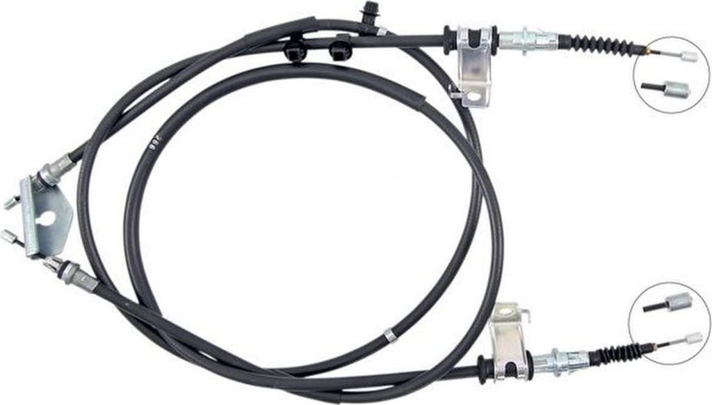 Seilzug Feststellbremse 1.383 mm Trommelbremse A.B.S. für u.a. FORD TOURNEO