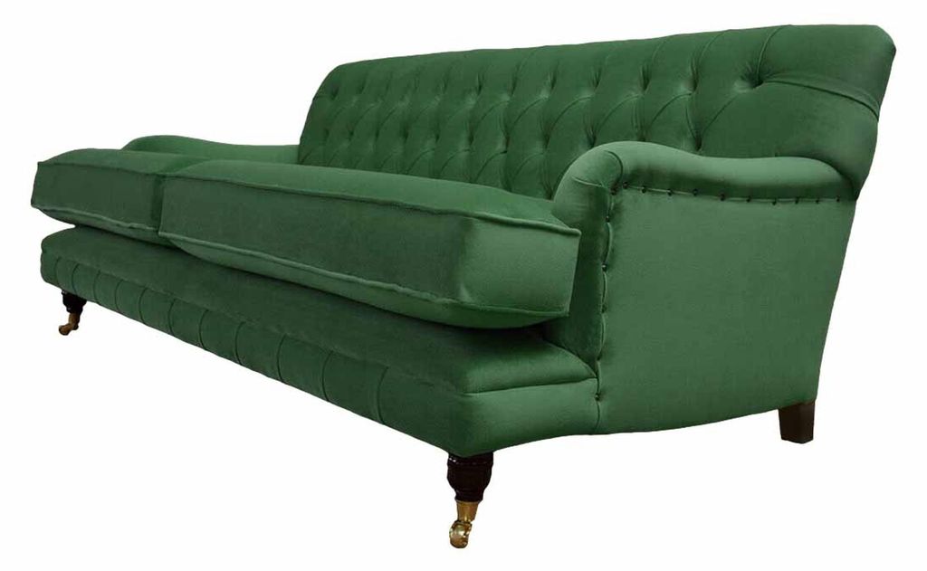 Chesterfield Sofa 3 Sitzer Stoff Couch Polster Sofas Textil Dreisitzer