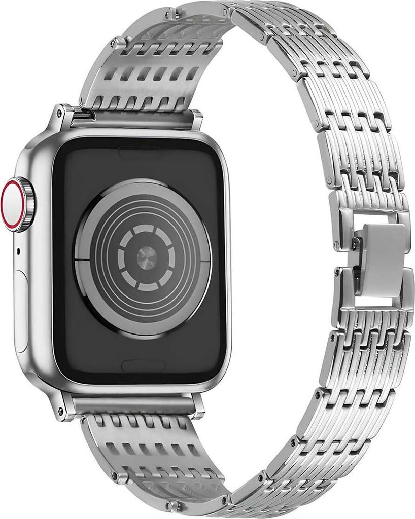 Eko, Armband für Apple Watch 38/40/41mm Edelstahl Strass, Silber