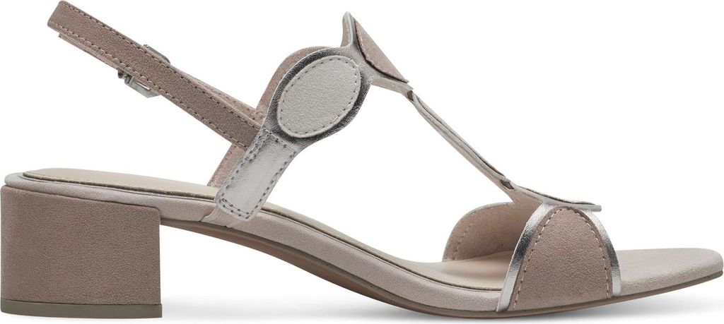MARCO TOZZI Damen Sandale Textil Sandalette Metallic Produktbild 3