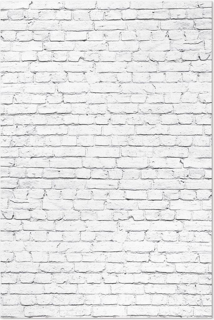 Helle Backstein-Industriemauer – Vinyl Fußmatte – 150x225 cm – Rutschfest, Pflegeleicht & Langlebig