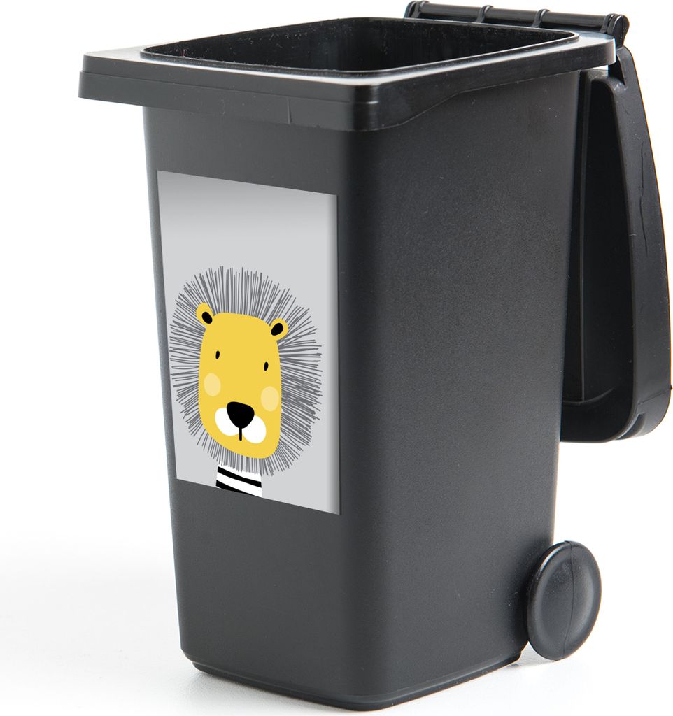 MuchoWow - Mültonnen-sticker - Sticker - Aufkleber für die Mülltonne