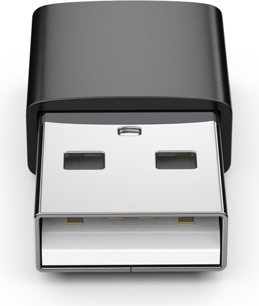 INF USB-A (männlich) auf USB-C (weiblich) Adapter Schwarz