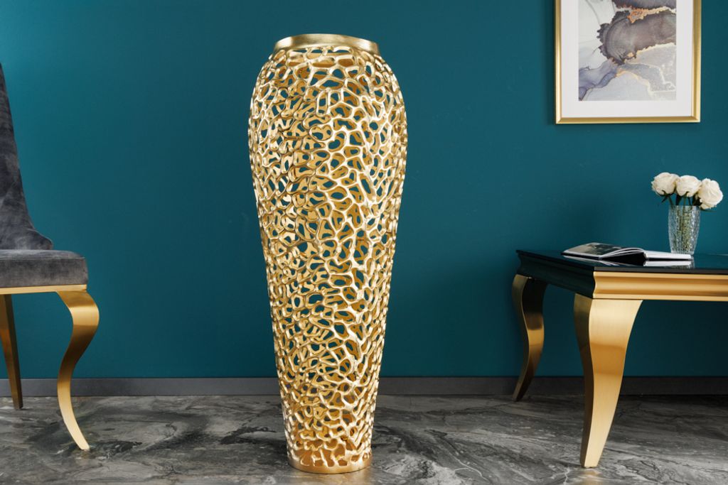 riess-ambiente Filigrane Design XXL Vase ABSTRACT LEAF 90cm Produktbild 4
