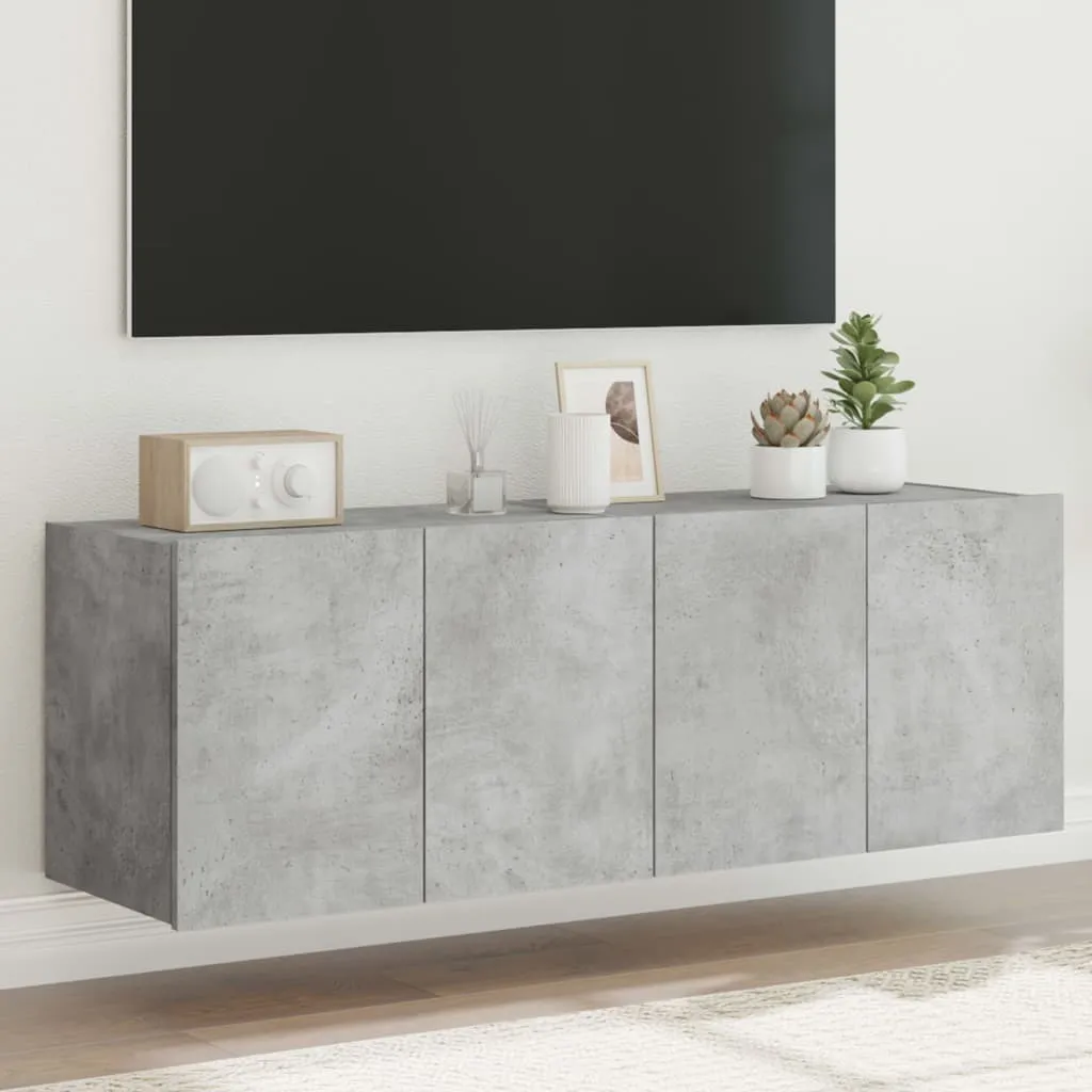 Mobili TV Grigio Cemento con LED - Set 2 Pezzi Maison Exclusive