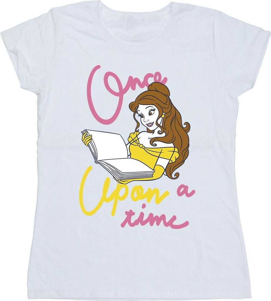 Beauty And The Beast - "Once Upon A Time" T-Shirt für Damen BI53282 (M) (Weiß)