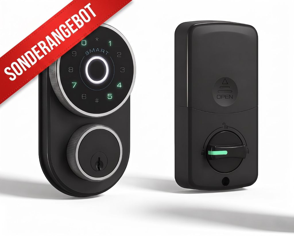 Smart Lock mit Fingerabdruck, 4-in-1 Elektronisches Produktbild 