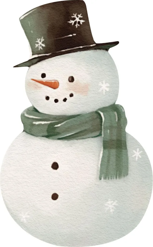 Decorazione Professionale Vetrine: Sticker XL Pupazzo di Neve