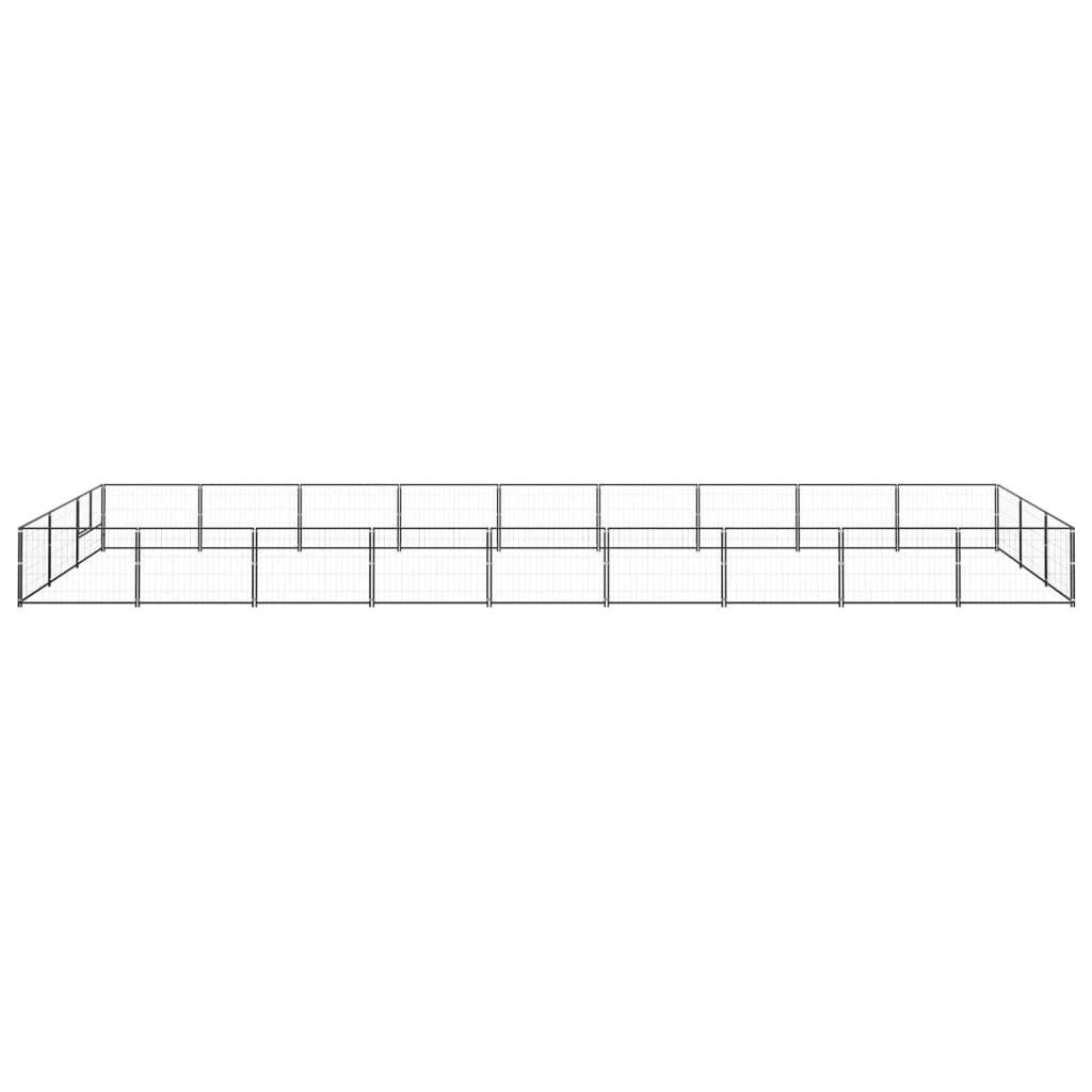 "WINTER SALE" Hundezwinger Schwarz 27 m² Stahl - Sonstiges Hundezubehör NEU4280772