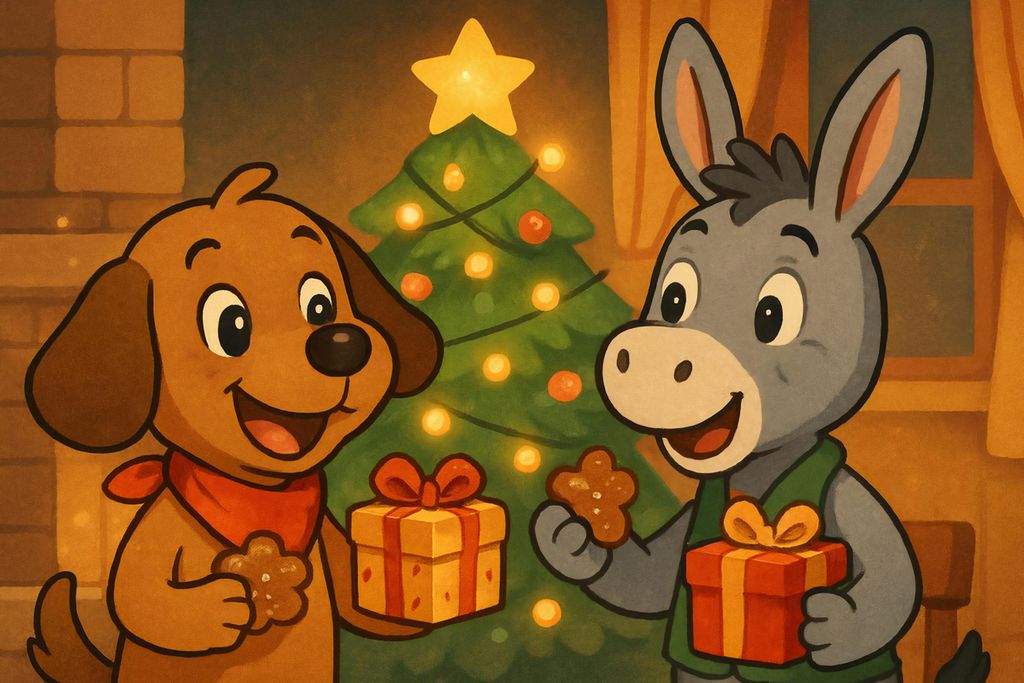 hansepuzzle 110627 - Wuff & Huf - Festliche Freundschaft Puzzle, 2000 Teile, Kinder, 90,0 x 60,0cm mit hochwertiger Aufbewahrung, Kartonbox & Beutel