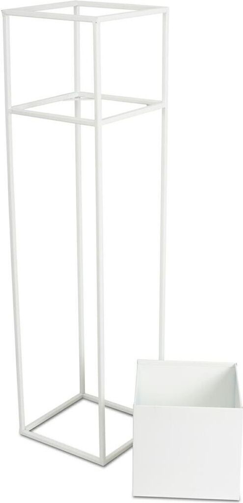 Moderner Blumenständer weiß 90 cm GLAM Produktbild 5