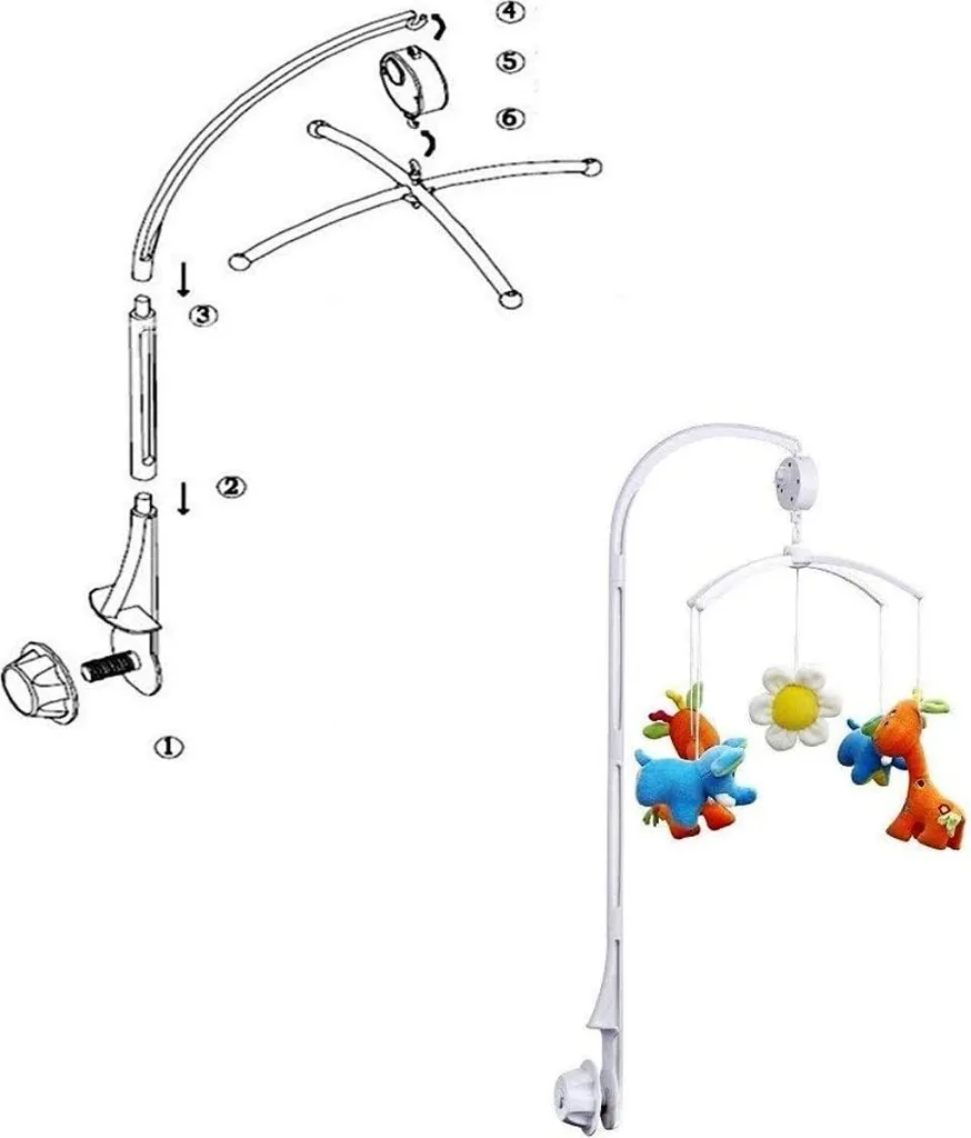 Finit les nuits difficiles : Mobile musical Blobbs stable pour lit bébé - 2
