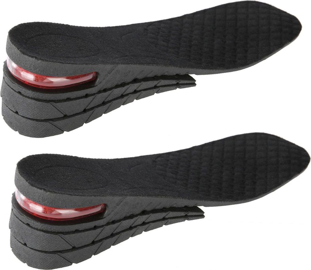 Vier Schichten einstellbare Höhe erhöhen Einlegesohlen Unisex PolyurethanHeel Lift Höhe größer Einlegesohlen 03