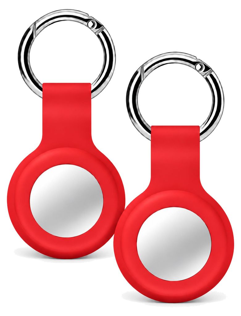 2x AirTag Anhänger Rot – AirTag Schlüsselanhänger / Hülle – Produktbild 