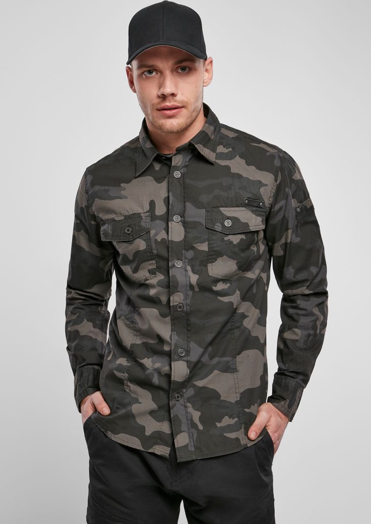 Brandit Slim Fit Langarm-Shirt Größe L Farbe Dunkles Produktbild 