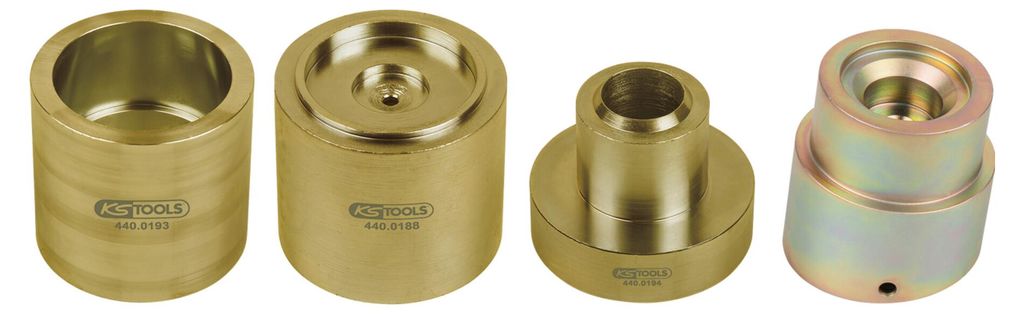 KS Tools Druckstück-Satz für Renault, Nissan, Opel, 4-tlg, 440.0455