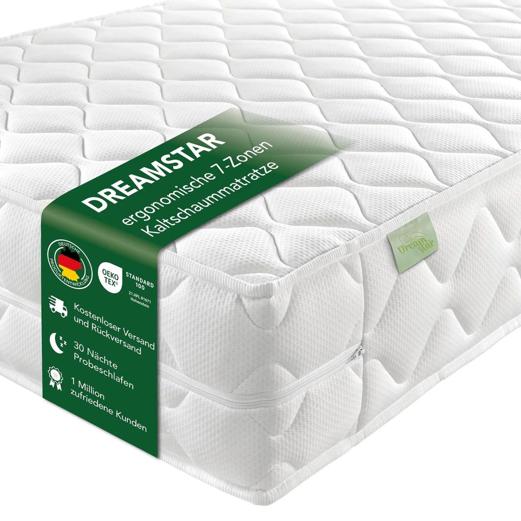 Materasso a molle insacchettate 180x200 cm | Altezza 22 cm Immagine del prodotto 
