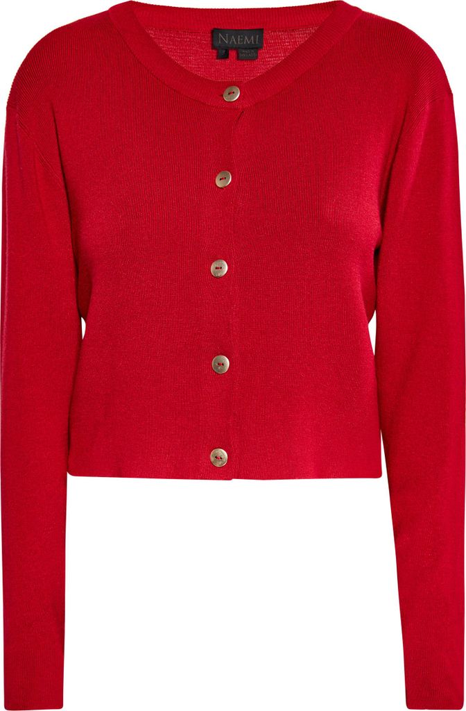NAEMI damen strickjacke - rot, XL