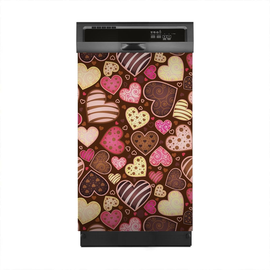 Aufkleber sticker 45x70 cm Dekorative folie Spülmaschine - schokolade Muster